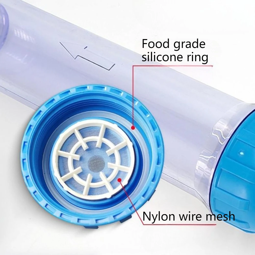 Boîtier de filtre d'aquarium rechargeable T33 boîtier bricolage remplissage filtre à eau raccords de bouteille purificateur d'eau accessoires de filtre d'aquarium