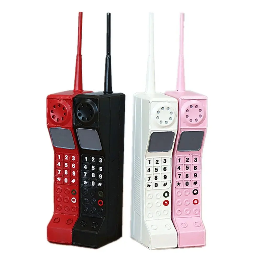 Simulation Vintage Telephone Model Old Fashioned Cellular Phone Retro Phone Prop Special Design Iron Material