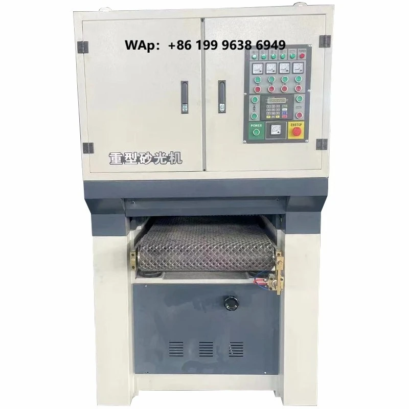 Automatic Wood Polishing Machine Wide Belt Sander for MDF Furniture Essential Motor Core Component Woodworking Brush Sanding