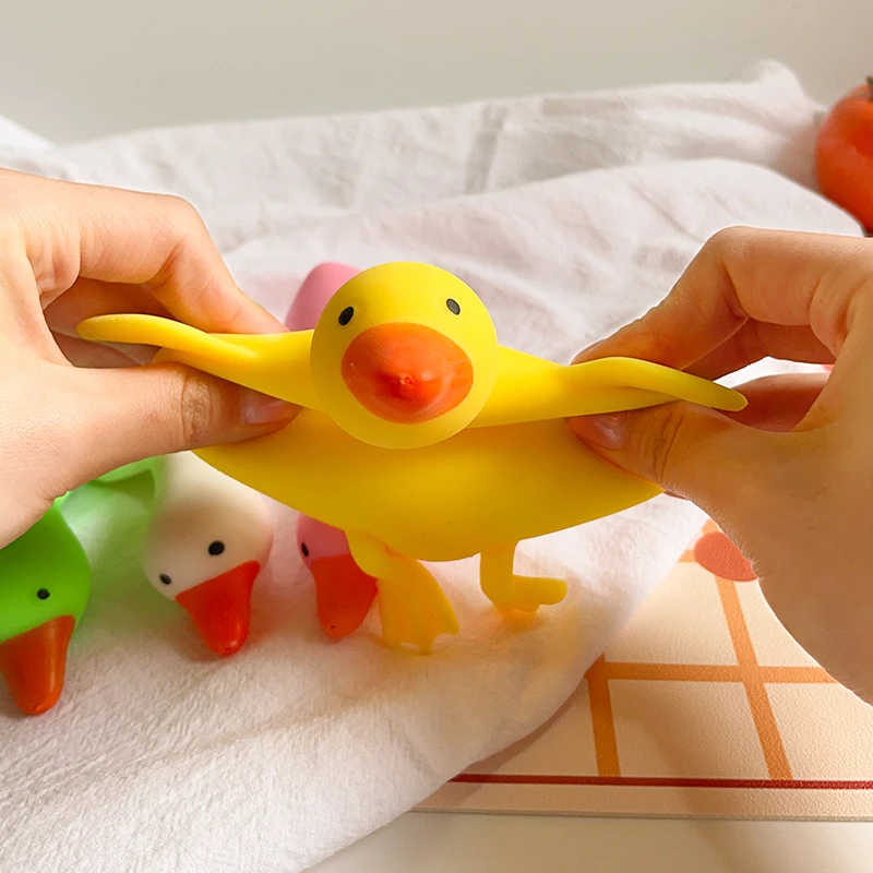 Cartoon Gans Dekompression Spielzeug weichen Anti stress Ball Stress abbau Squeeze Spielzeug niedlichen Ente Kinder Tier puppe