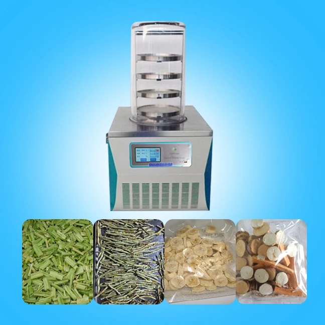 Lab use vacuum freeze dryer fruit vegetable insect flower tea lyophilizer lyophilization dehydrator