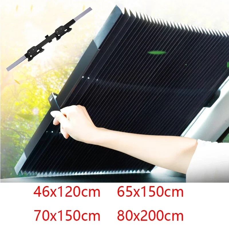 Parasolde coche, Protetor de visera, Parasol automático para parabrisas delantero y trasero, cortinas protetoras UV interiores