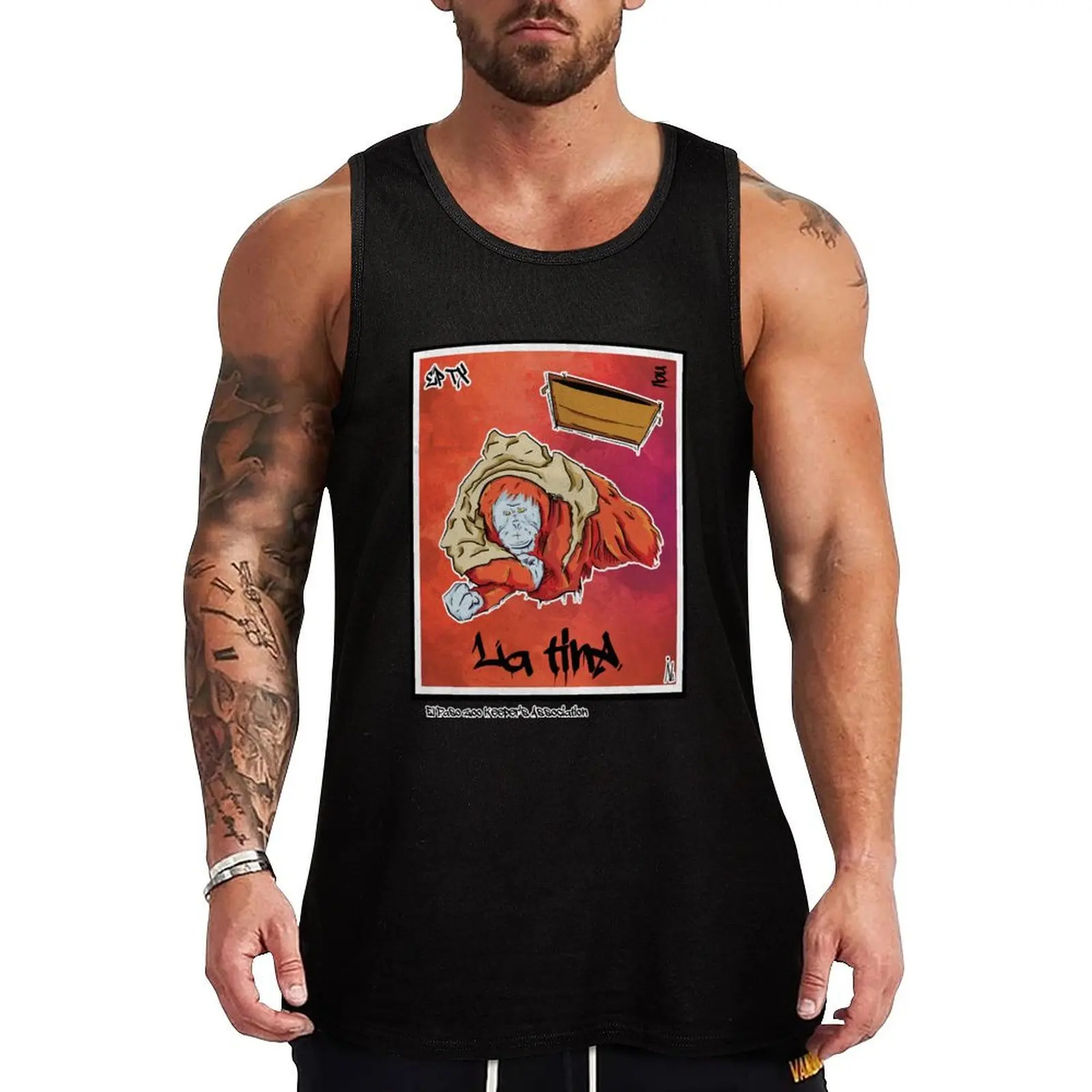 

La Tina - The Tub Tank Top T-shirt men male top Sleeveless top t-shirts for men