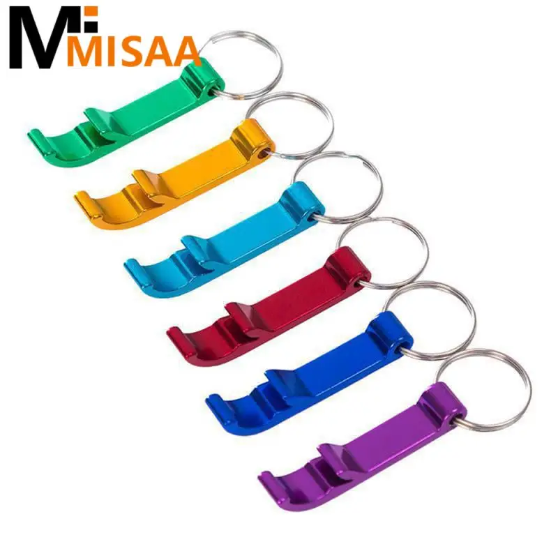 Keychain Chain Ring Can Opener Key Chain Ring Can Opener Pocket Aluminum Beer Bottle Opener Can Wedding Party Favor Gifts