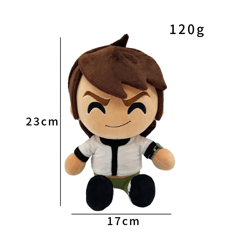 New Anime Ben 10 Plush Doll Toy 23CM Cartoon Cute Soft Ben Heatblast Diamondhead Periphery Plushs Toys Room Decoration Gift