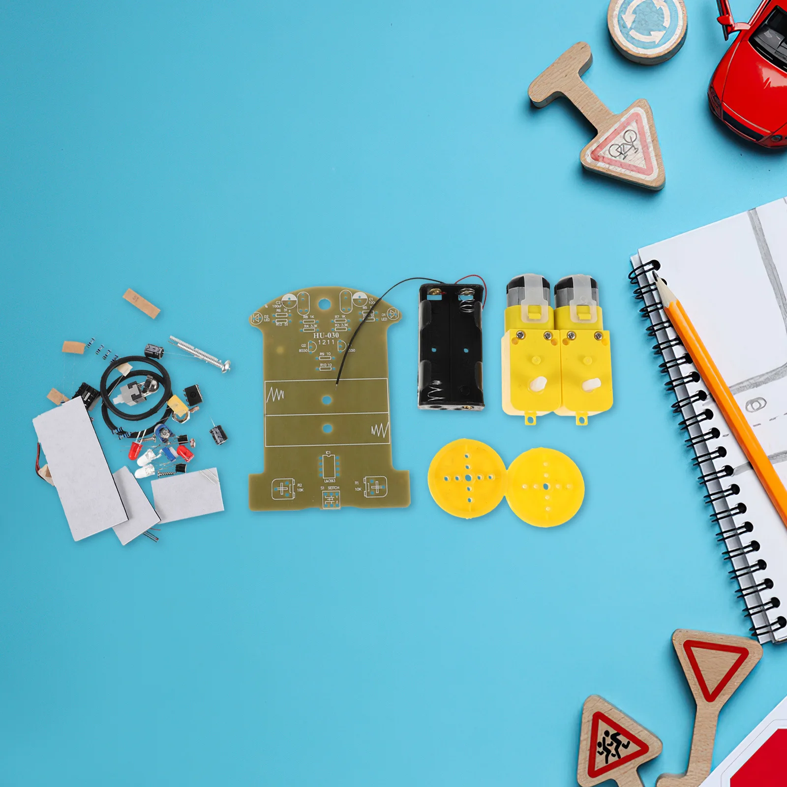 مجموعة واحدة من أدوات تتبع السيارة الذكية بتصميم وحدات DIY خط إلكترونيات مشروع لحام بعد السيارة