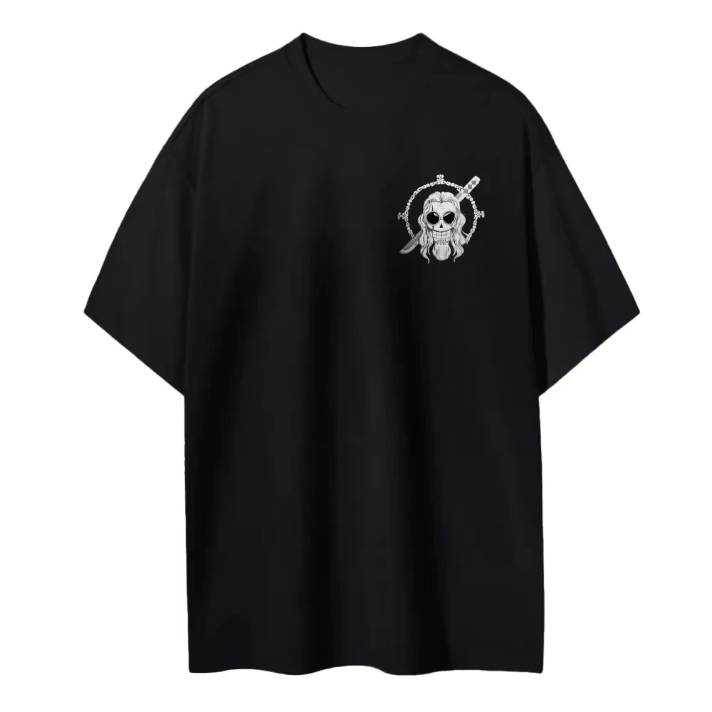 One Piece Men's and Women's T-shirt Silvers Rayleigh Japan Anime Punk Tee Summer Spring Boy's Short Sleeves Parent-child Outfits