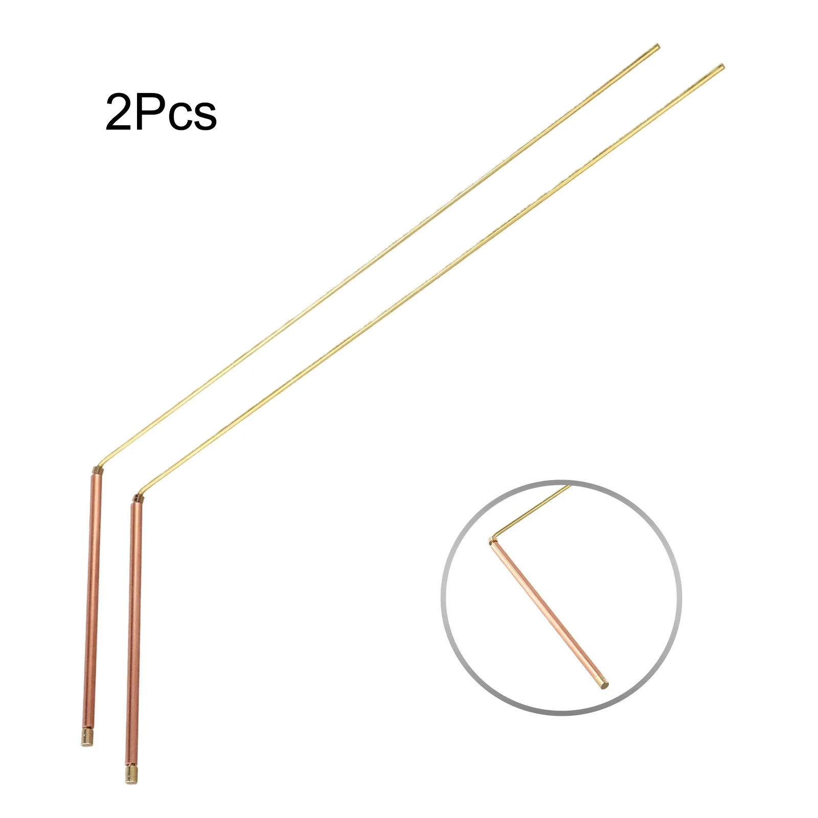 2PCS Brass Divining Rod Metal Detector For Divination/Treasure Hunting Tool For Test Measurement Tool Accessory