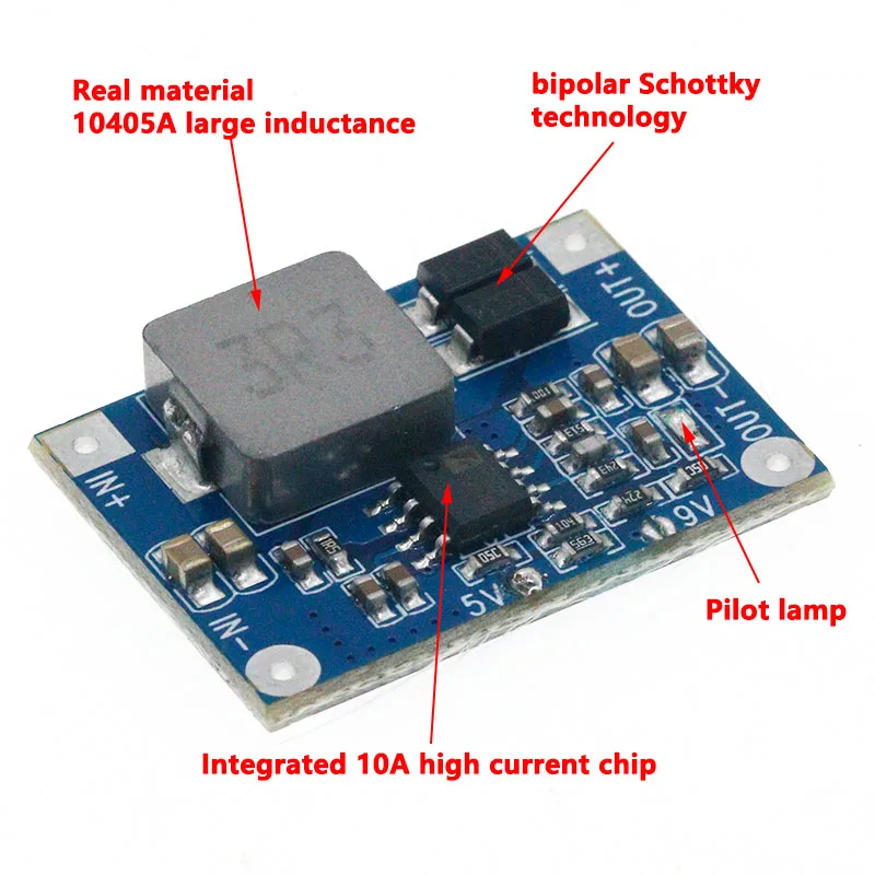 DC-DC Boost Module Li-Ion 3.2V3.7V to 5V9V12V Power Converter High Power Circuit Board