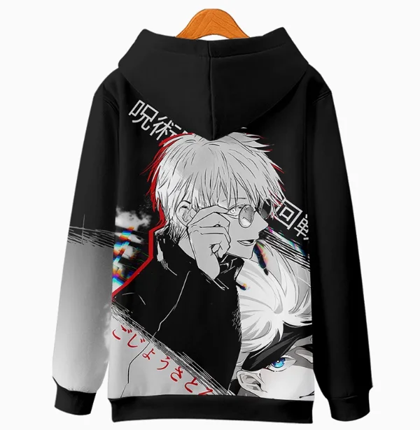 Anime Satoru Gojo Hooded Hoodie Cosplay Costume Autumn Winter Men Women Coat Jacket Loose Tops