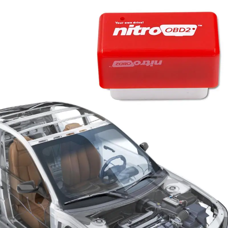 Nitro OBD2 EcoOBD2 ECU Chip Tuning Box Car Fuel Saver Device OBD2 Connector Eco OBD2 Economy Chip Code Readers and  Scan Tools