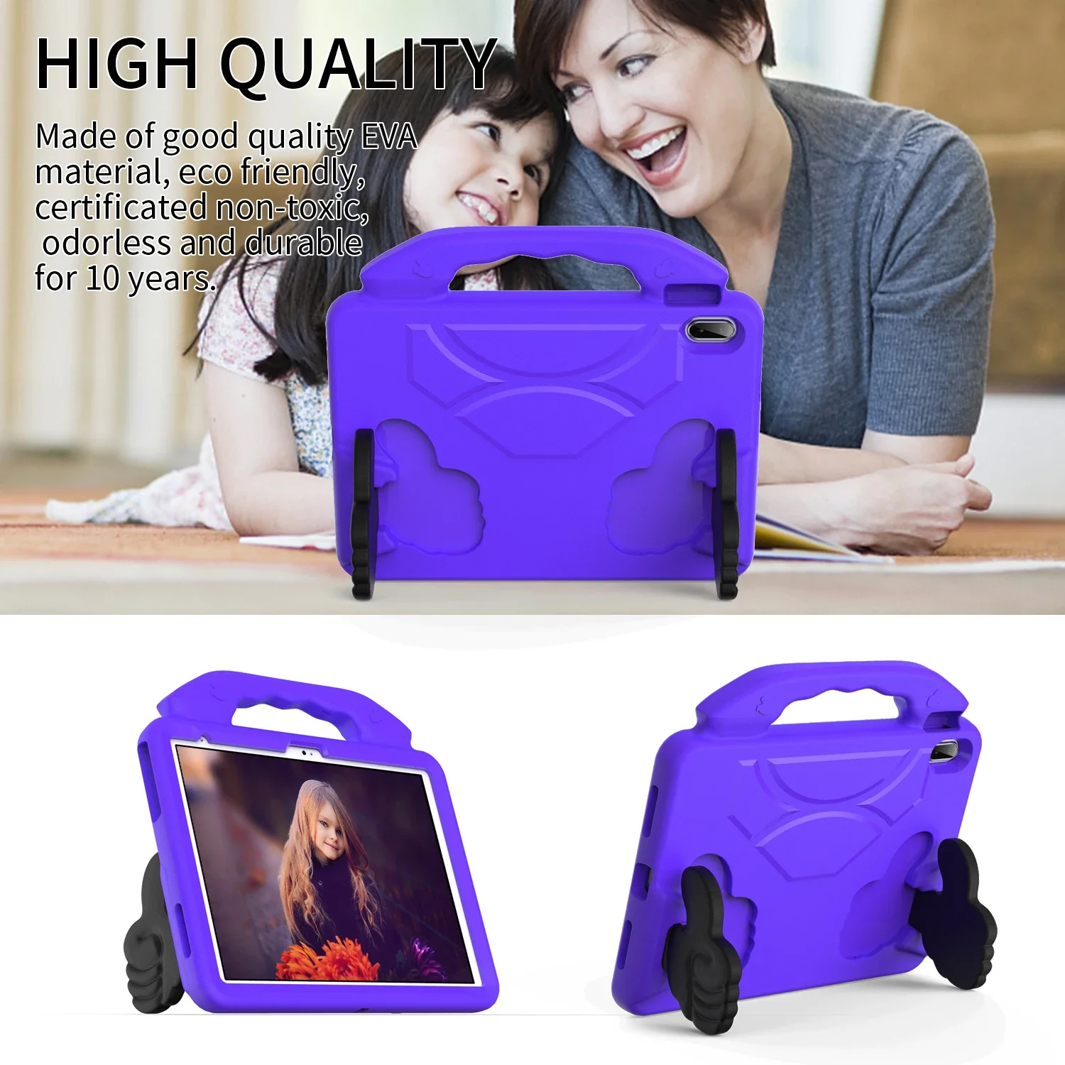Thumbs Up Case for Samsung Galaxy Tab A9 8.7 inch 2023 Kids Soft EVA Stand Cover for Tab A 7.0 8.0 4 A7 Lite A9 E A8.0 2017 2018