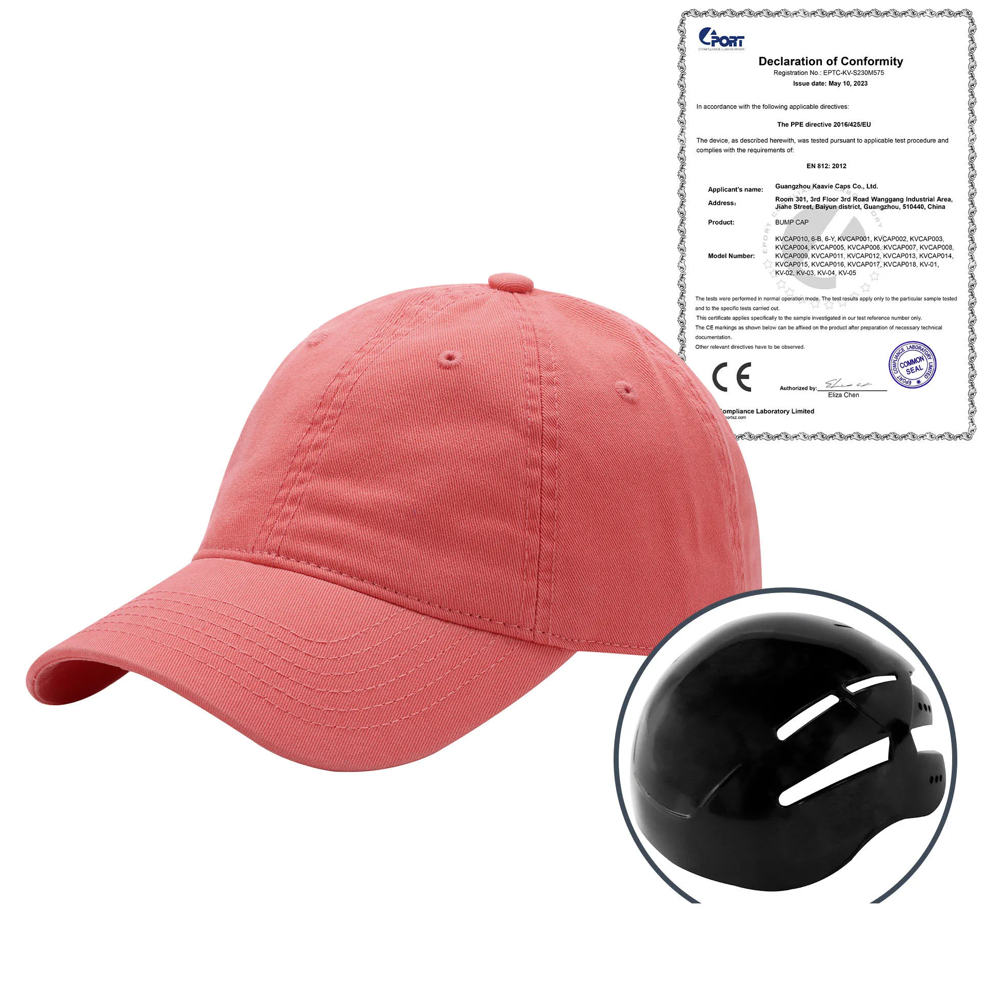 Breathable Cotton Lightweight ABS Bump Cap - Safety Baseball Hat for Outdoor Work, Cycling & Industrial Protection Safety Helmet