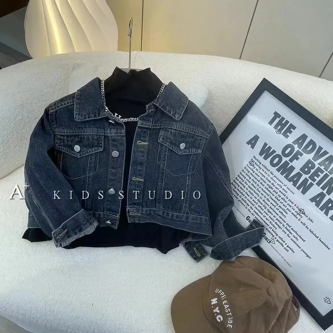 Boys' Clothing Set Spring and Autumn New Children's Denim Coat Jeans 2 Piece Set for Boys and Babies Korean casual clothing set