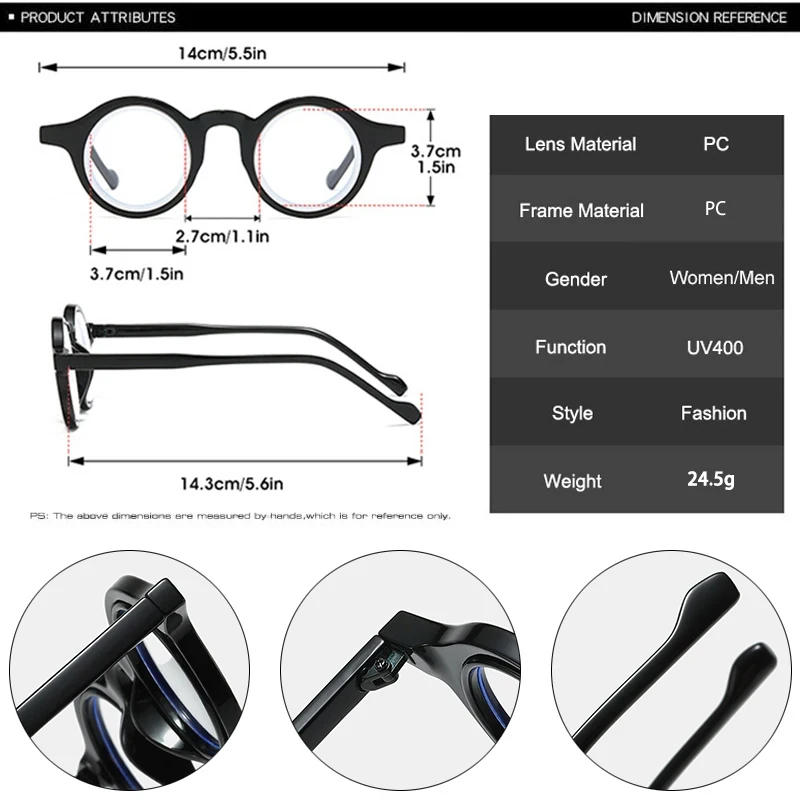JNPCXI New Fashion Small Round Double Color Women Leopard Glasses Frame Retro Punk Men Clear Lens Eyewear