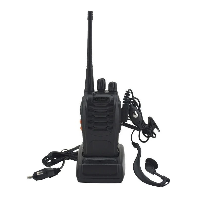 WOOPKER 2Pcs/Lot Baofeng BF-888S Walkie Talkie UHF 400-470MHz 16CH Portable Two Way Radio Transceiver with Earpiece