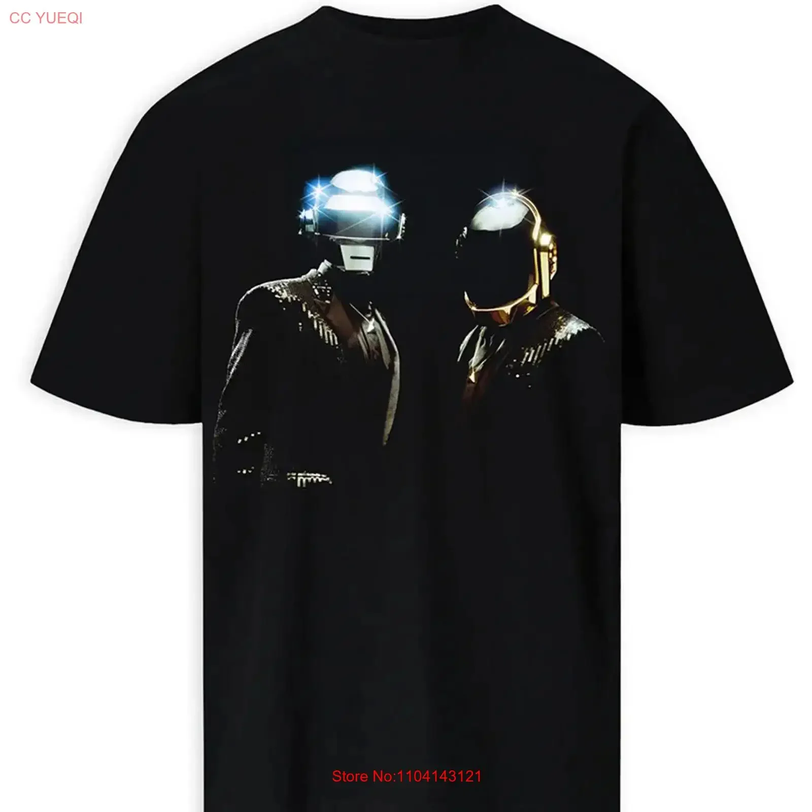 Camiseta Pleasures x Daft Punk Collaboration DUO Negra 2025 Nueva de Marca Estilo Vintage Lavado Streetwear Top para Uso Diario Ligeramente Desgastado