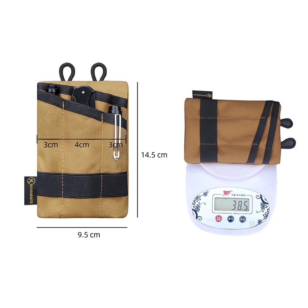 Outdoor Sports Camping Hiking Purse Portable Wallet Card Bag Wear-resistant Pouch for Camping Hiking Mountaineering