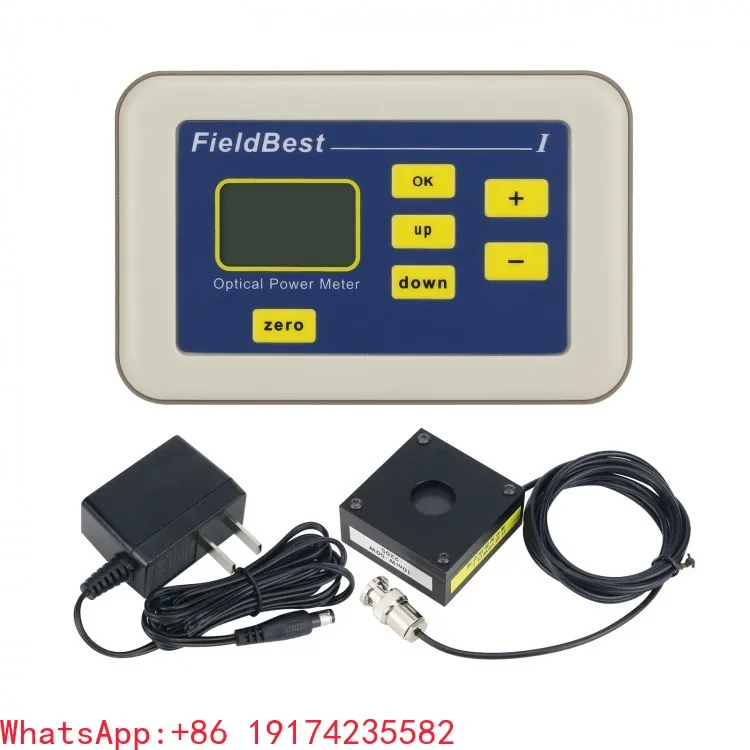 Premium Laser Power Meter 10mW-50W Optical Power Meter with High Accuracy 10mW Resolution for Fiber Optic Equipment