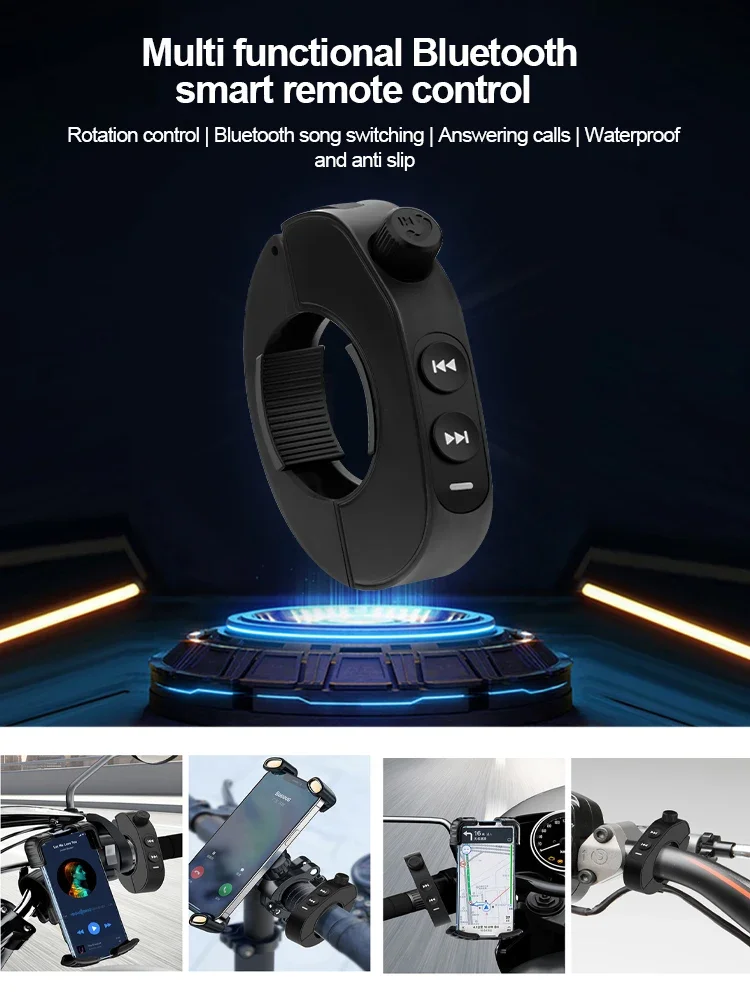 AliExpress kebidumei Wireless Bluetooth Remote Controller Media Button Car Motorcycle Bike Steering Wheel Music Play for IOS Android Phone Tablet