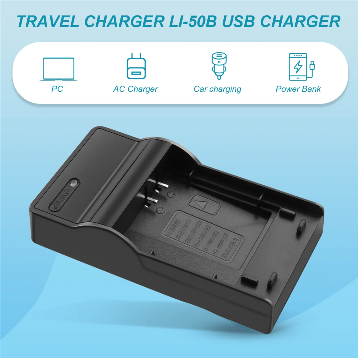 LI-50B Camera Battery USB Charger for Tough-8010 9010 -30MR SP-810U