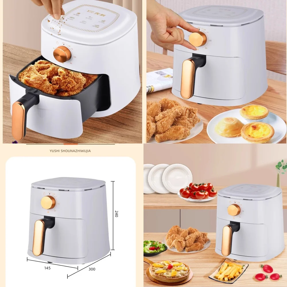 

Мини-аэрофритюрница безмасляная 4 л для домашнего использования, многофункциональная фритюрница для здорового приготовления пищи