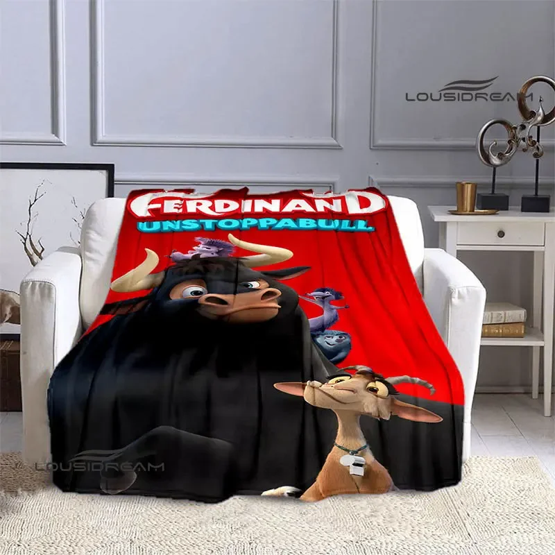 ferdinand cartoon printing blanket children warm blanket flannel soft comfortable blanket home travel blanket birthday gift