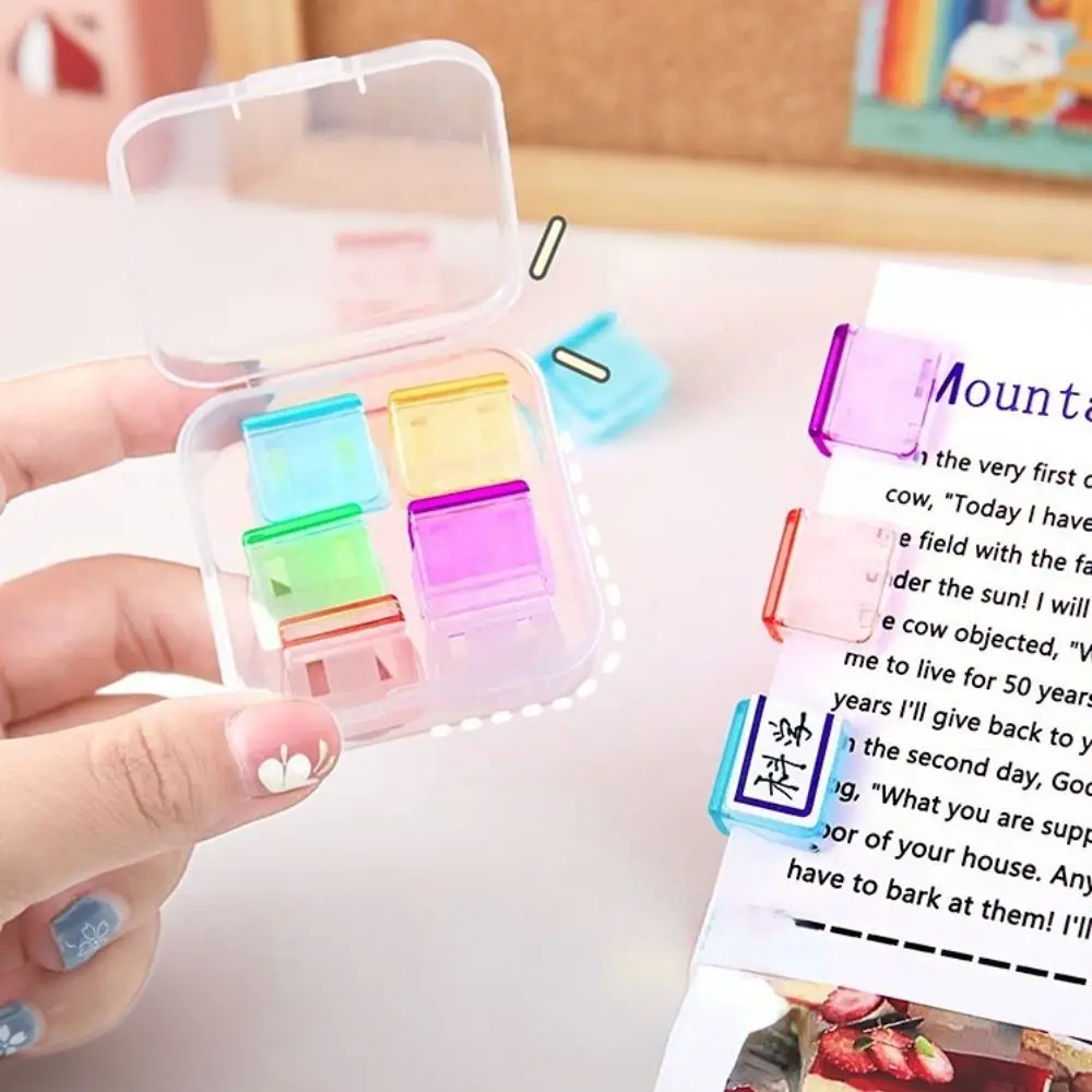 School 10pcs Students File Index Fixing Clips Test Paper Page Holder Dovetail Clamp Paperclip Documents Staples