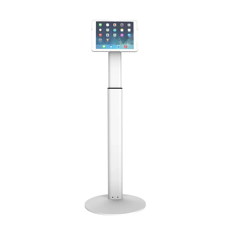 Front desk display vertical floor standing anti-theft with lock tablet stand multifunctional shelf