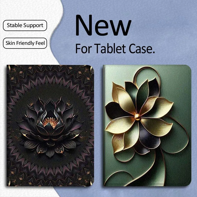 

Black Lotus Popular Art Gift For Xiaomi Mi Pad Mini 4 5 6 7 SE Pro Plus Redmi Pad 2 SE 2025 8.8 11 Foldable Tablet Case
