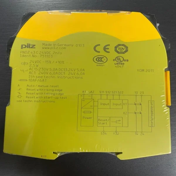 

2026 1pc New Safety Relay S3 C 24vdc 2n/o 751103 Q8248 Zx Brand New Original Spot Plc