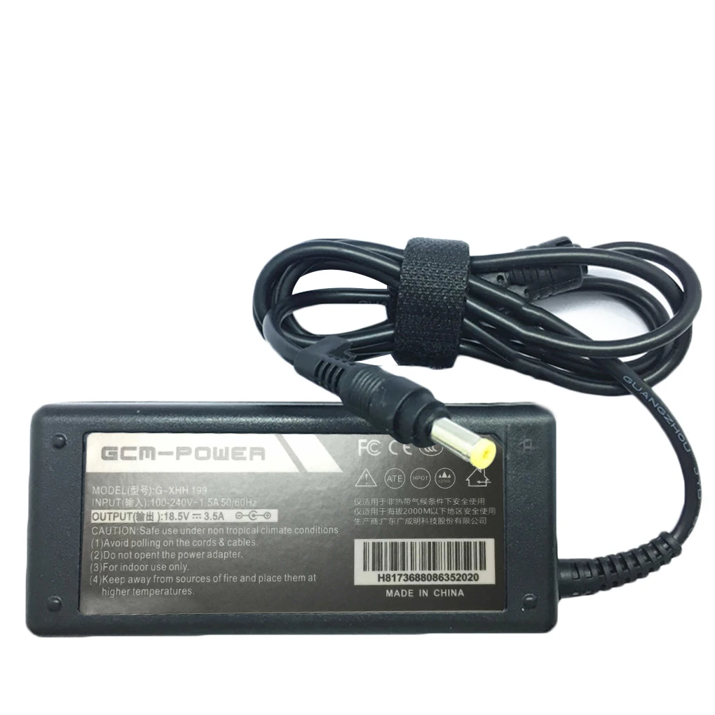 

Replacement for HP Pavilion dv6000 dv6500 18 5V 3 5A 65W AC Adapter Notebook Power Supply Laptop Charger