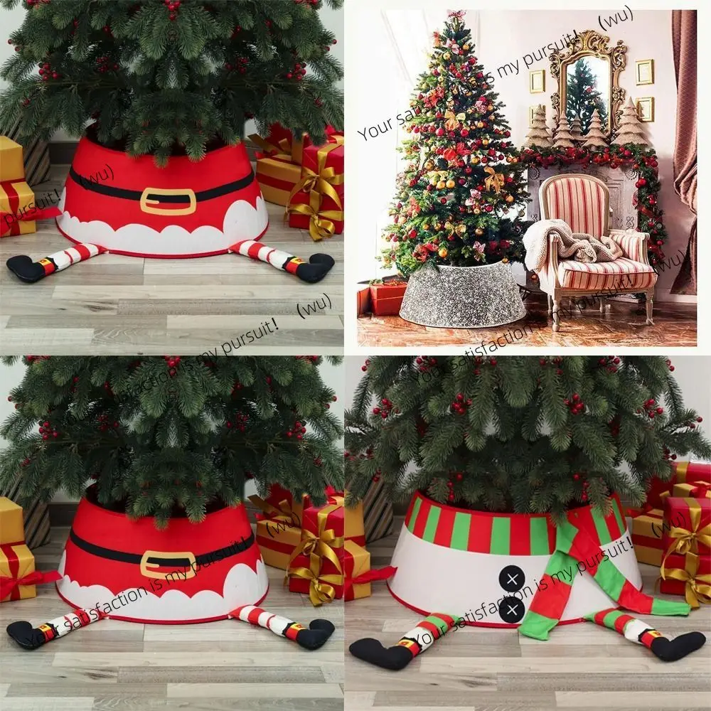 

Party Decor Christmas Tree Skirt Happy New Year Snowman Santa Elk Carpet Floor Mat Merry Christmas Home Supplies