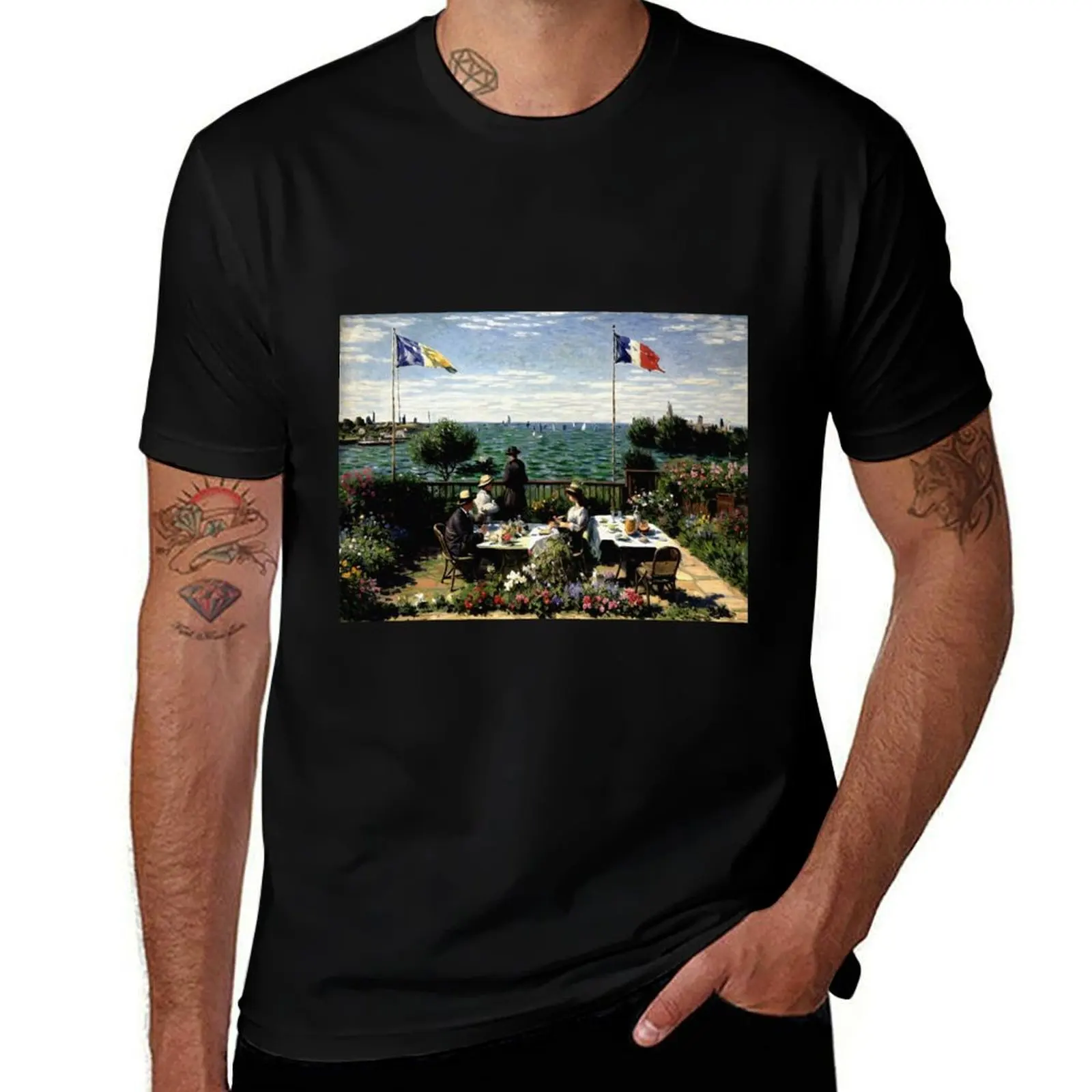 

Sainte-Adresse Garden - Impressionist French garden T-Shirt shirts graphic tees clothes mens graphic t-shirts pack