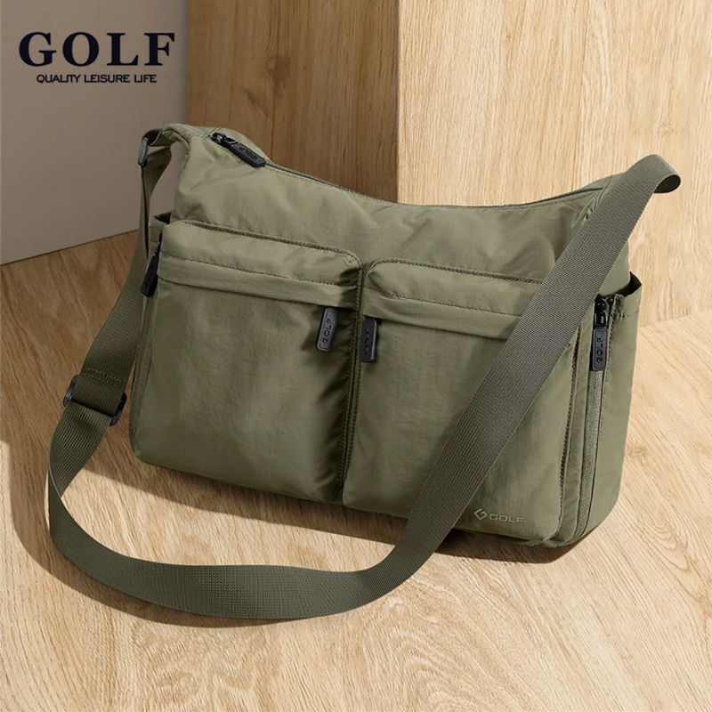 

Качественная нейлоновая сумка через плечо унисекс, водонепроницаемая, с несколькими отделениями, для мужчин и женщин