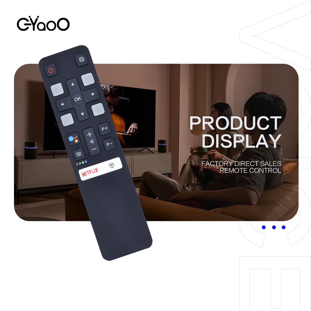RC802V FUR6 Voice Remote For TCL Smart TV 65P8S 40A325 43P615 55EP660 50C715 RC802V FMR1 RC802V FAR1