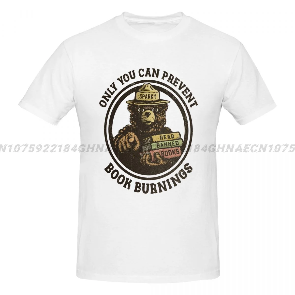 

Only You Can Prevent Book Burnings Men T Shirt Cotton Tops Fun Short Sleeve O Neck Tee Shirt Gift Idea T-Shirts