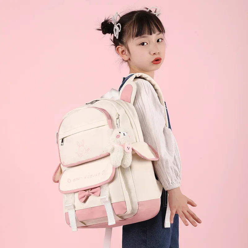 Nowe modne torby szkolne dla dzieci przenośne plecak na ramię w uczeń szkoły podstawowej plecaki podróżne Cute Girls Kawaii School Bookbag