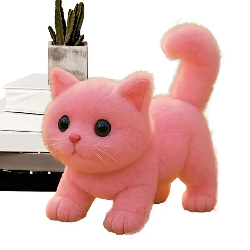 

Cat Toys For Kids Electric Fake Cat Cute Animals Toys For Daughter Girls Boys Son Mother's Day Thanksgiving Valentine's Day