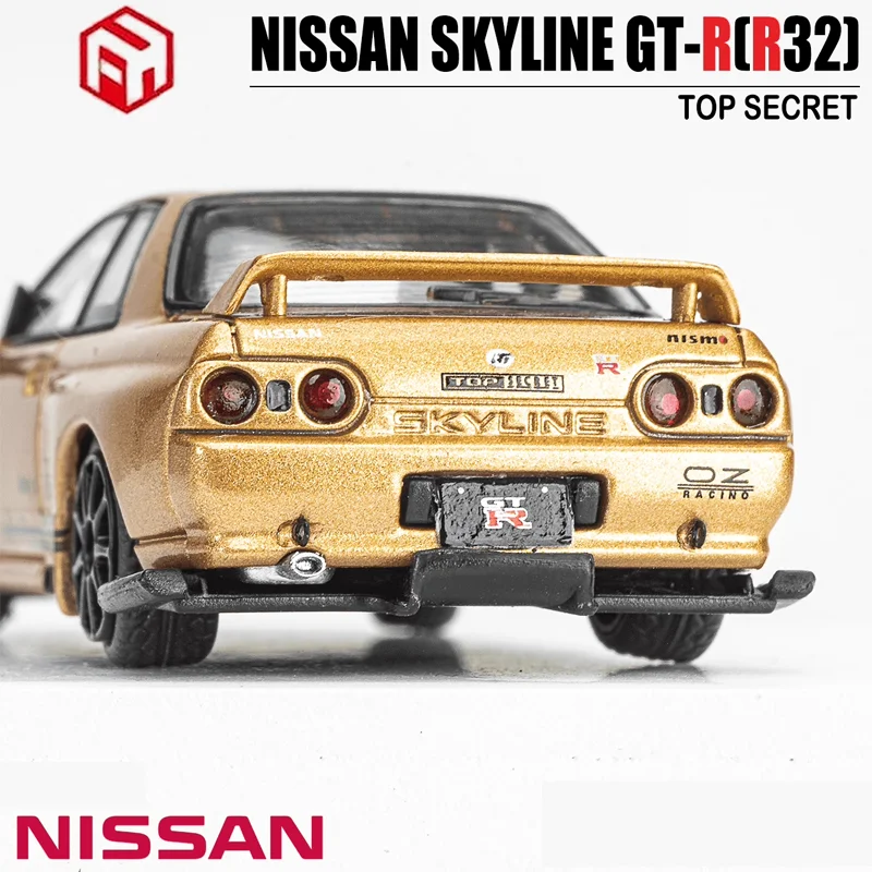 Fh 1/64 Nissan Skyline GT-R(R32) Topgeheime Legering Speelgoed Motorvoertuig Diecast Metalen Model Geschenken