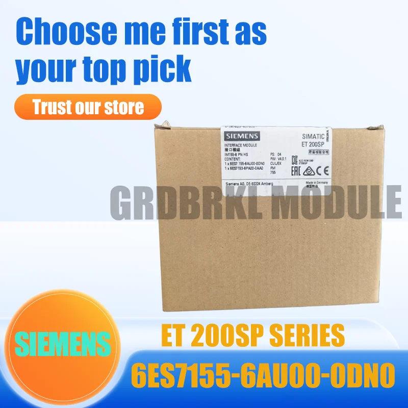 

New Original SIEMENS 6ES7155-6AU00-0DN0 6ES7 155-6AU00-0DN0 ET200SP IM155-6PN Interface Module