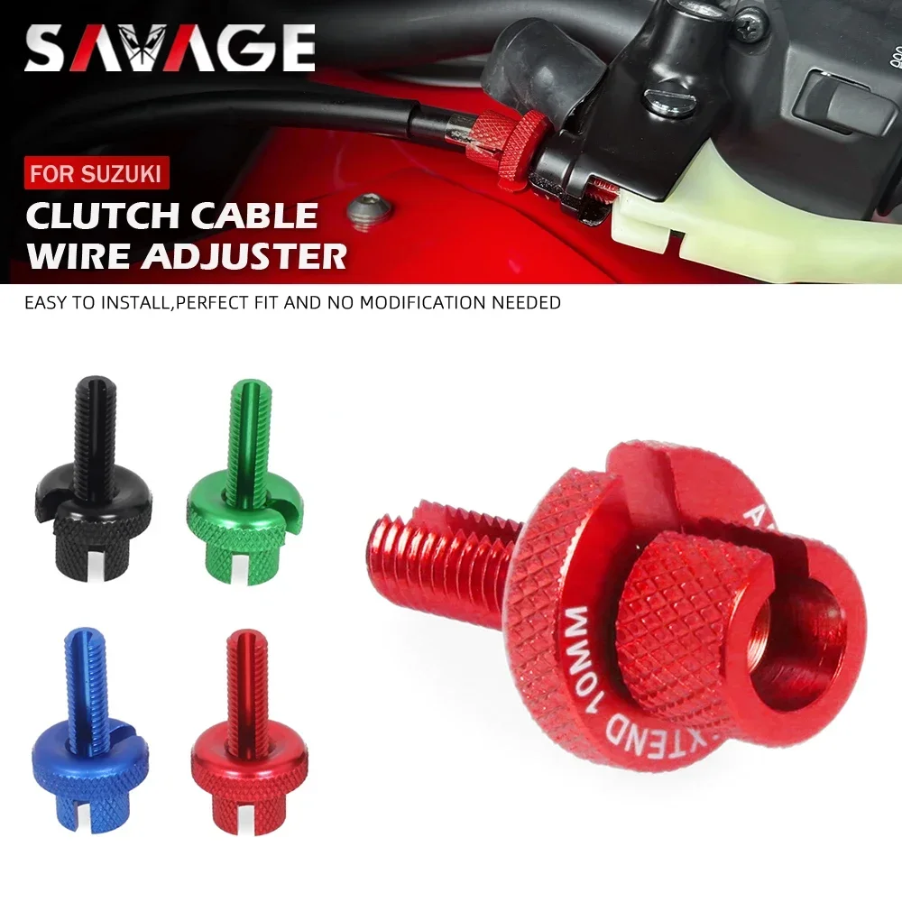 

Clutch Cable Wire Adjuster For SUZUKI DRZ400 SM/S/E V-STROM 650 GSF 600 BANDIT GSR 750 GSX-S SFV SV GSX650F Motorcycle M8 Screws