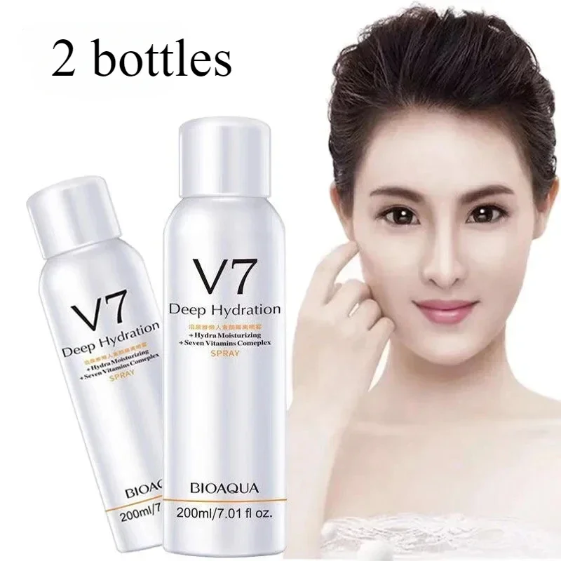 

2bottles Whitening Concealer Sunscreen Isolation Spray Waterproof V7 Hydration Moisturizing