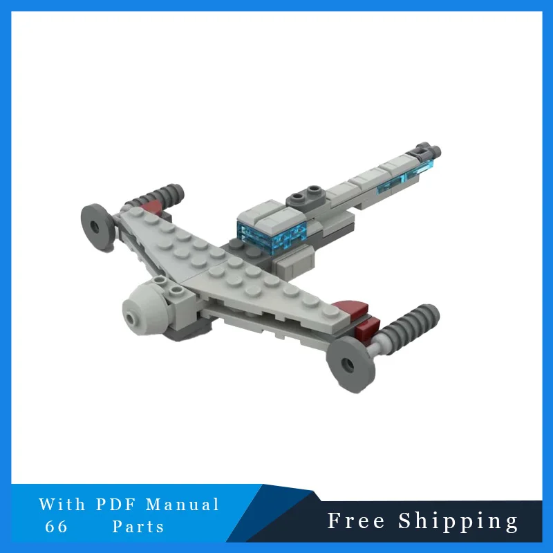 

66 шт., серия Star Battle, боевой маленький самолет, строительные блоки, модель MOC, строительный блок, сделай сам, сборка, игрушка, фестиваль, подарки на день рождения