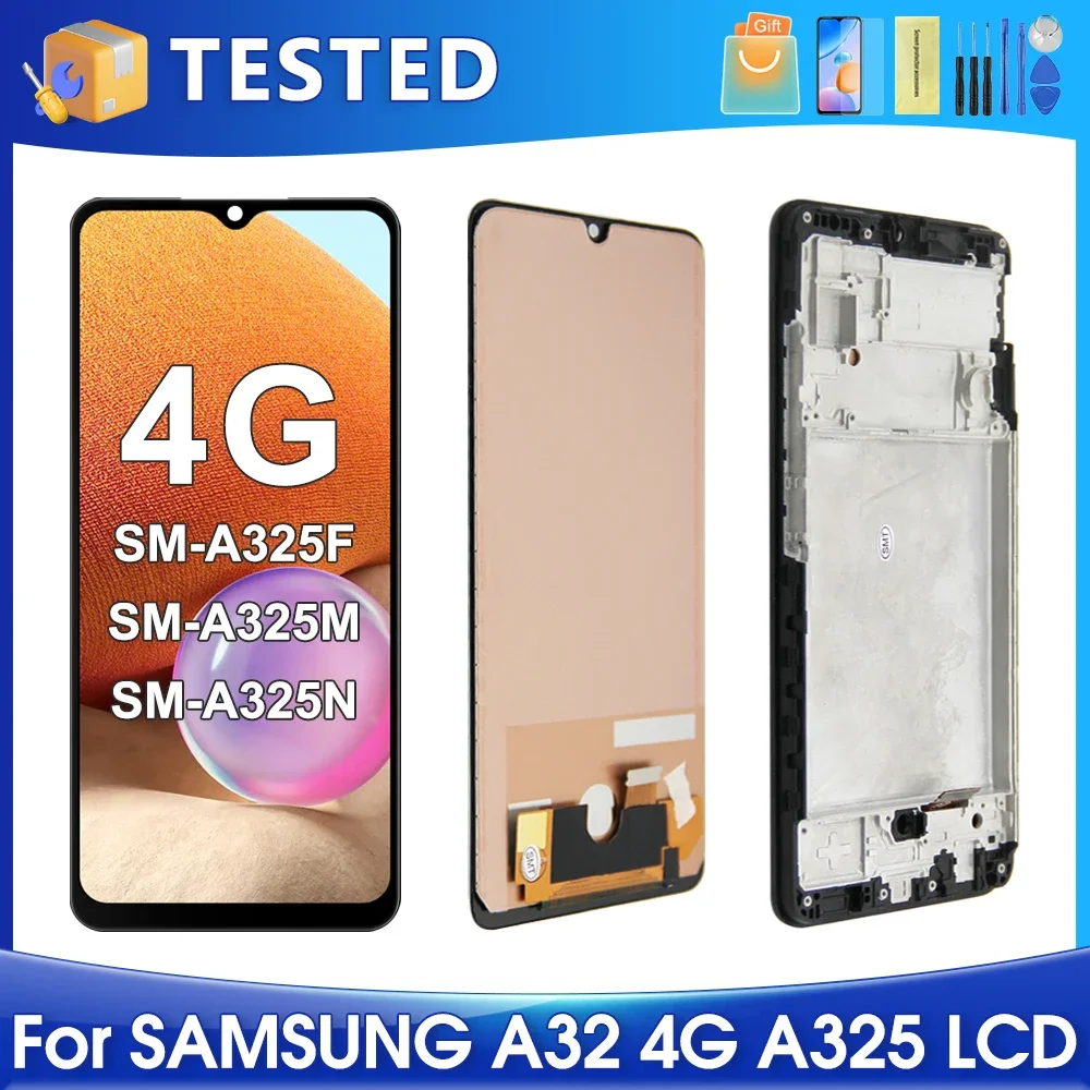 6.4\'\'A32 4G For Samsung For  A325 A325F A325F/DS A325M A325N LCD Display Touch Screen Digitizer Assembly Replacement