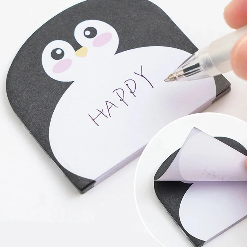 240pcs Lovely Animal Shaped Blank Sticky Cartoon Cute Cat Notes Note Cards Note Paper Memo Pad School Office Stationery Supplies view 6