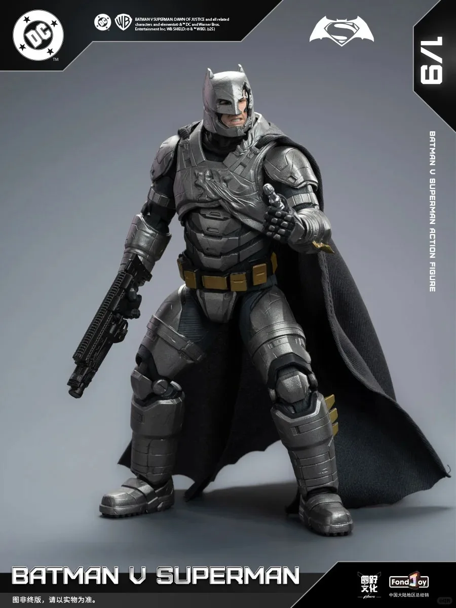 Fondjoy Batman VS Superman Dawn Of Justice Figuras de ação Bvs Blindado Batman e Superman 2.0 Conjunto Modelo Limitado Coletar Brinquedo Presente