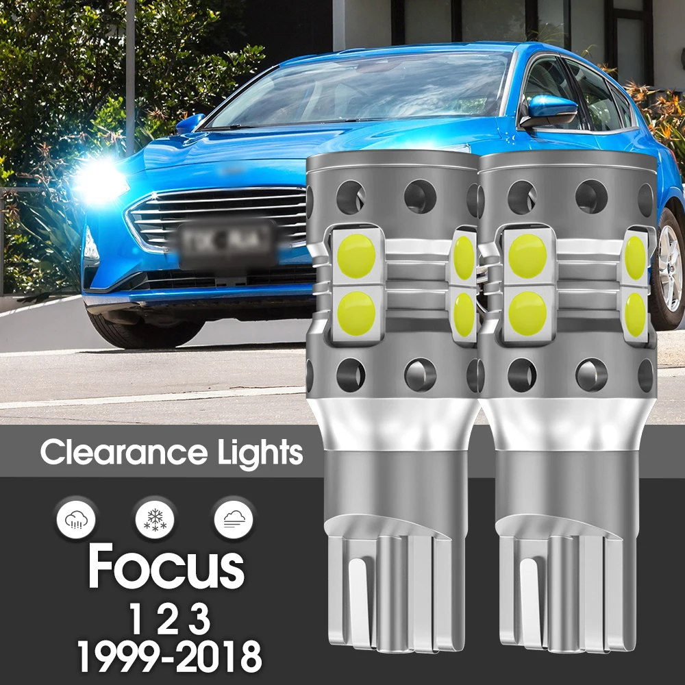 

Светодиодный габаритный фонарь Canbus, 2 шт., аксессуары для Ford Focus 1 2 3 1999-2018 2009 2010 2011 2012 2013 2014 2015 2016