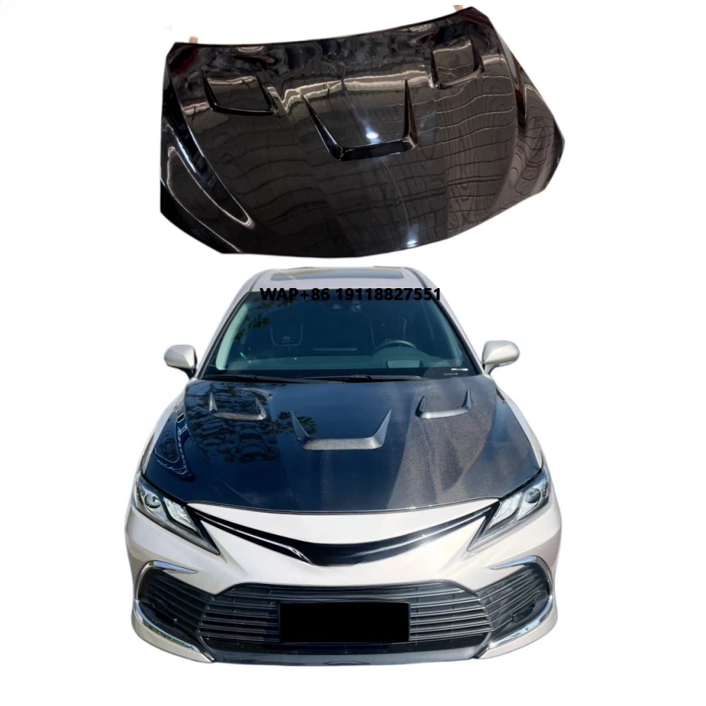 

High Quality New Forged Carbon Fiber Engine Hood for -Ventilated Design Bolt-On Installation Includes Bolts