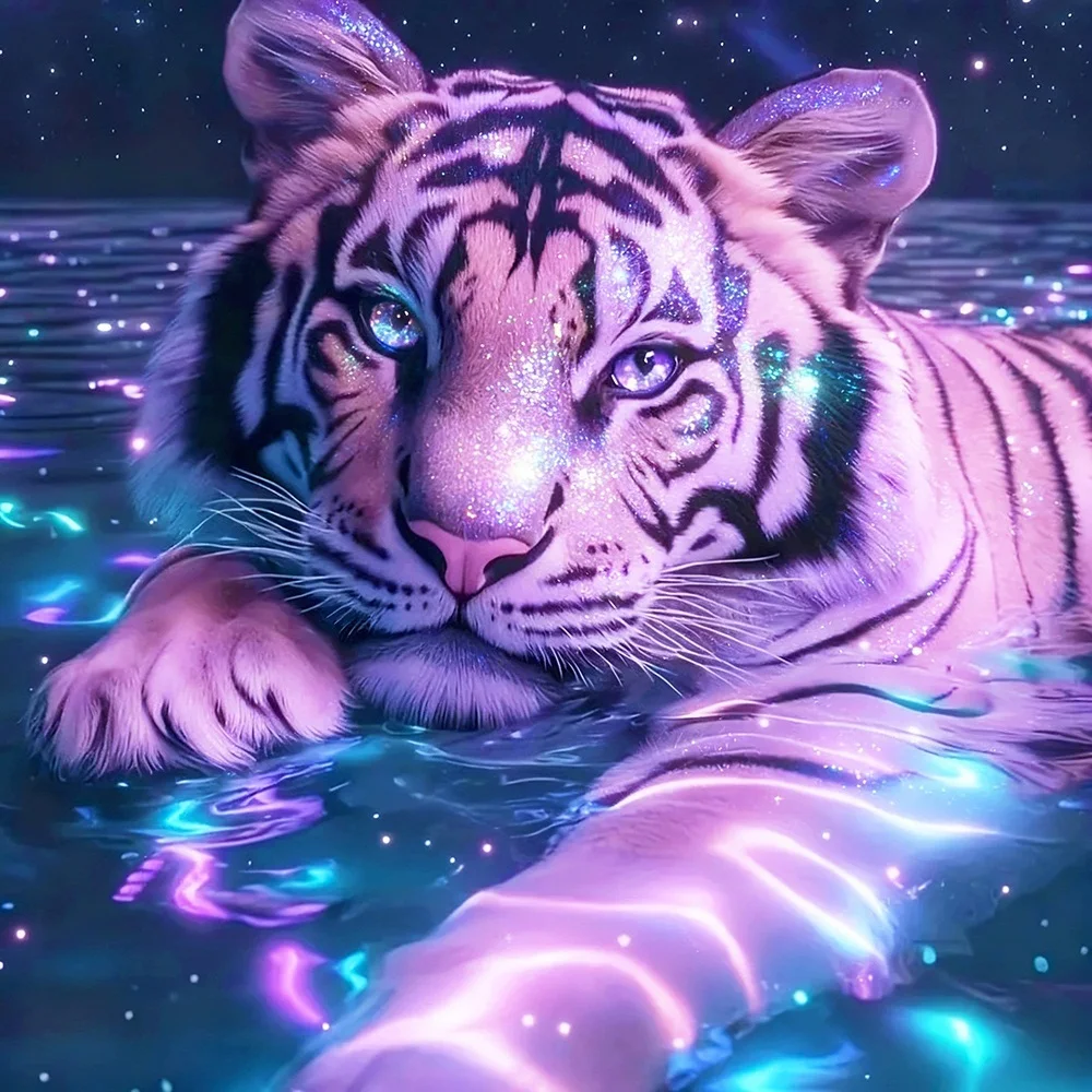 EverShine DIY Diamant Stickerei Tiger Mosaik Tier voller Bohrer Diamant Kunst Malerei Kit Bild von Strass Wanddekoration